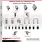 Service Caster 3.5 Inch 316SS Thermoplastic Rubber 1-1/2 Inch Stem Caster Lock Brake SCC, 2PK SCC-SS316TTLEX20S3514-TPRB-2-S-2-112 - alternate 4